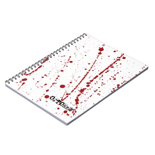 Bloedspatter Notitieboek (Linkerzijde)