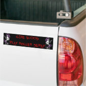 bloedspeelroller met de bumpersticker (Op Truck)
