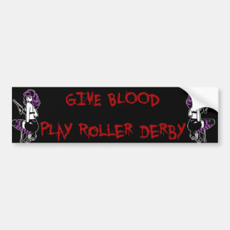 bloedspeelroller met de bumpersticker