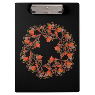 Bloedsterren fractal red black paars klembord