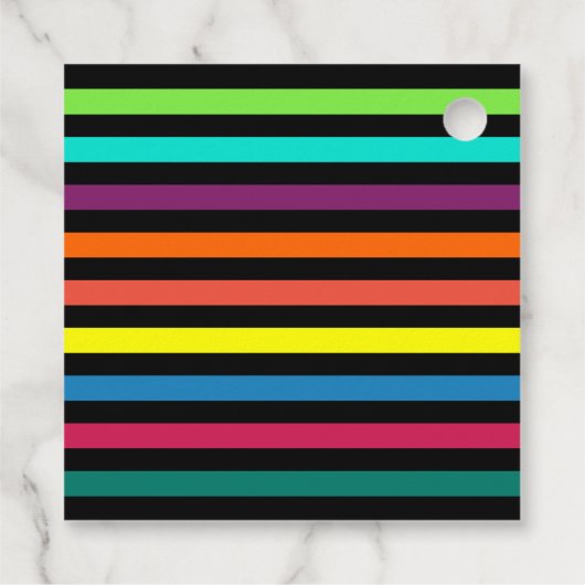 Bloedstroom 70's kleurrijke verjaardag Dank u Bedankjes Labels (Achterkant)