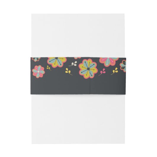 Bloedstroom 70's Retro Groovy Wedding Uitnodigingen Wikkel (Achterkant Voorbeeld)