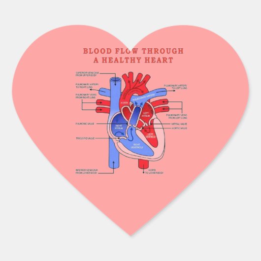 BLOEDSTROOM HART STICKER (Voorkant)