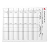 Bloedsuiker en Bloeddruk Tracker Personaliseren Notitieblok (Voorkant)