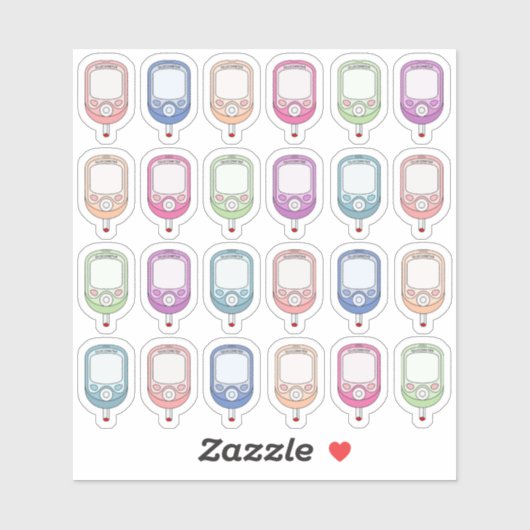 Bloedsuiker Tracker Etiket Glucosemeter Monitoring Sticker (Vel)