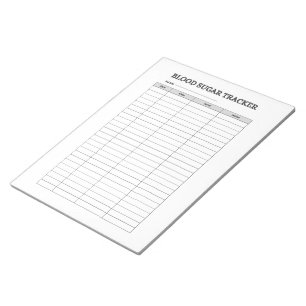 BLOEDSUIKER TRACKER NOTITIEBLOK