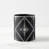 Bloedtropische patroon mok (Midden)