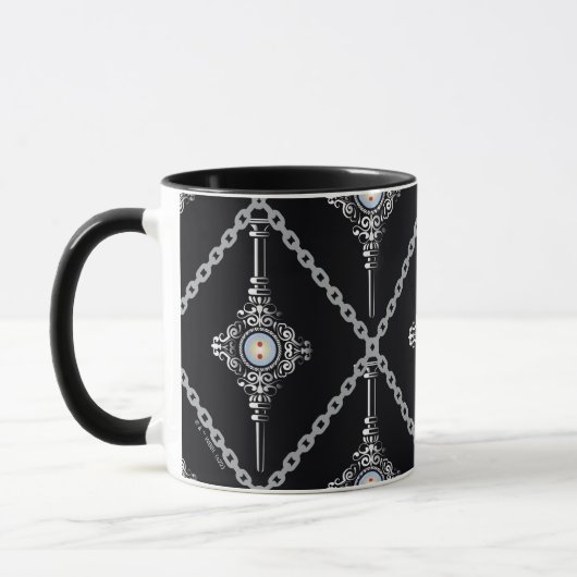 Bloedtropische patroon mok (Links)