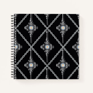 Bloedtropische patroon notitieboek