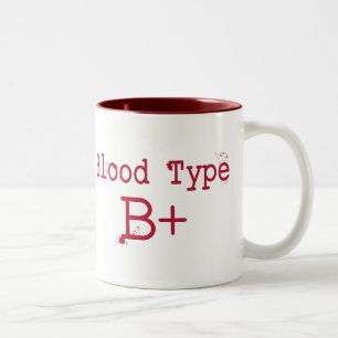Bloedtype B positief Tweekleurige Koffiemok