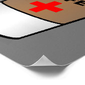 Bloedtype Koffie Funny Poster (Hoek)