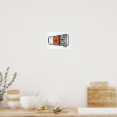 Bloedtype Koffie Funny Poster (Keuken)