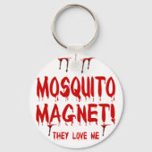 Bloeduitdrijvende muggen Magnet dat ze van me houd Sleutelhanger (Voorkant)