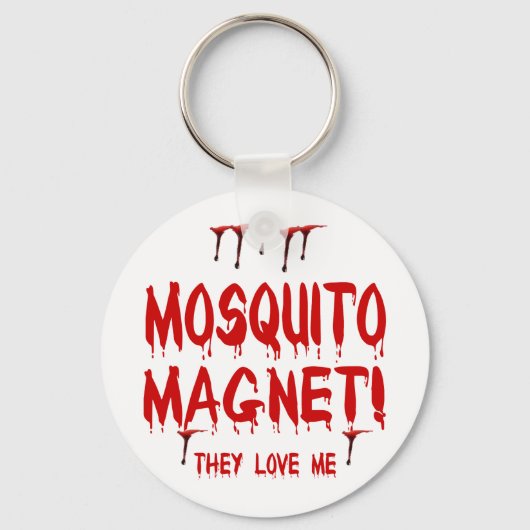 Bloeduitdrijvende muggen Magnet dat ze van me houd Sleutelhanger (Achterkant)