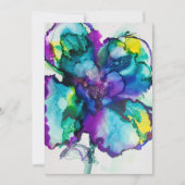 Bloeduitnodiging tot weduwschap kaart (Voorkant)