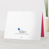 Bloedvat bouquet tuilet inkt Moederdag Kaart (Achterkant)