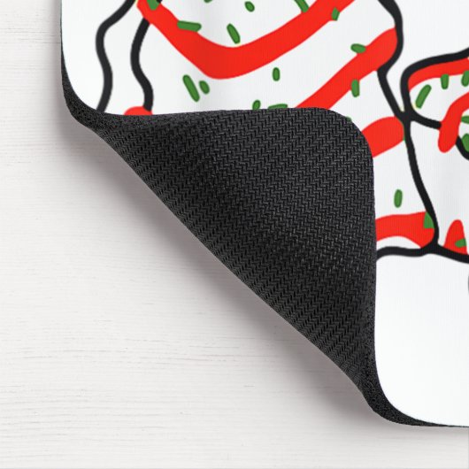 Bloedvat kleine bendemische kerstboomsnacks muismat (Hoek)