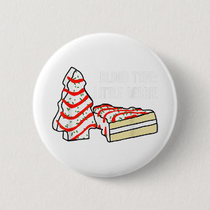 Bloedvat kleine bendemische kerstboomsnacks ronde button 5,7 cm
