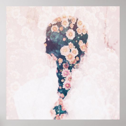 Bloedvat Pastel Roze Poster (Voorkant)