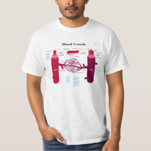 Bloedvataanstekers Veindediagram T-shirt
