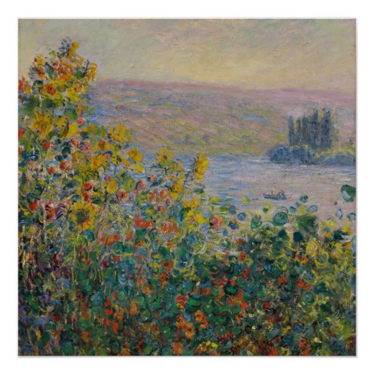 Bloedvatten in Vétheuil - Claude Monet Perfect Poster (Voorkant)