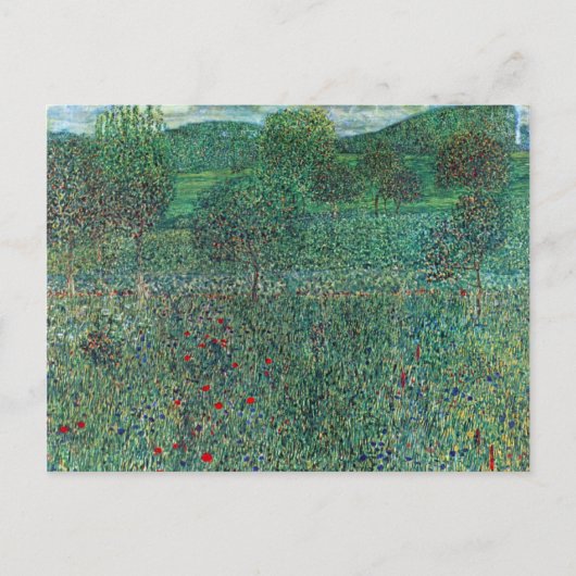 Bloedveld in Litzlberg Klimt,  landschap Briefkaart (Voorkant)