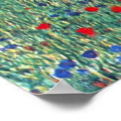 Bloedveld in Litzlberg Klimt,  landschap Poster (Hoek)