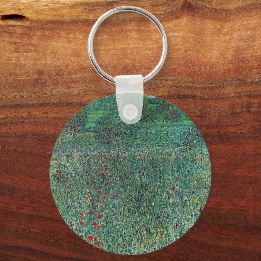 Bloedveld in Litzlberg Klimt,  landschap Sleutelhanger (Achterkant)