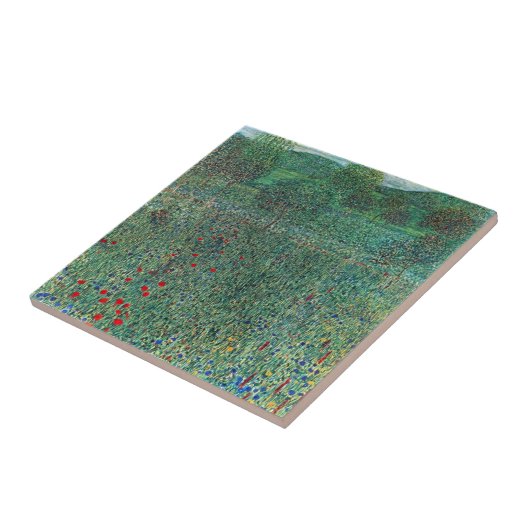 Bloedveld in Litzlberg Klimt,  landschap Tegeltje (Zijkant)