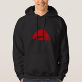 Bloedvis Rood Hoodie (Voorkant)