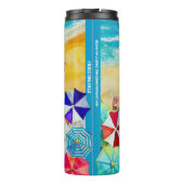 Bloedvlekken op de zand thermosbeker (Achterkant)