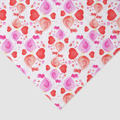 Bloedvogels Waterverf rode roze hartweefsel Tissuepapier (Detail)