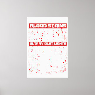 Bloedzeugen zijn rode ultravioletlichten blauw H Canvas Afdruk