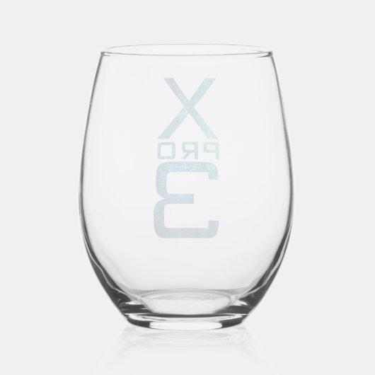 bloedzuiger wijnglas zonder voet (Achterkant)