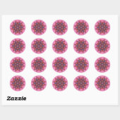 Bloei Boho Mandala Ronde Sticker (Vel)