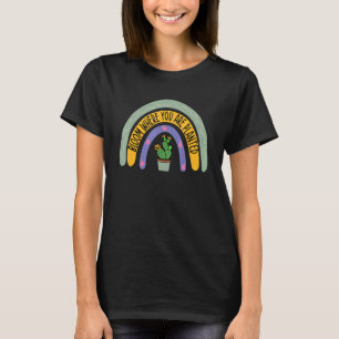 Bloei Cactus Succulent Je Bent Geplant Tuinierder  T-shirt