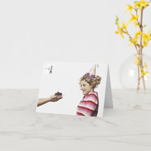 Bloei de Kaart van de Verjaardag (Gele Bloem)