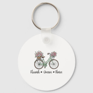Bloei Droom Gedijt Bloemige Fiets Subtiel 8647 Tro Sleutelhanger