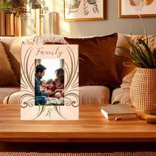 Bloei, Familie en monogram Gegraveerde Lijstjes