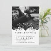 Bloei hart foto kaart (Staand voorkant)