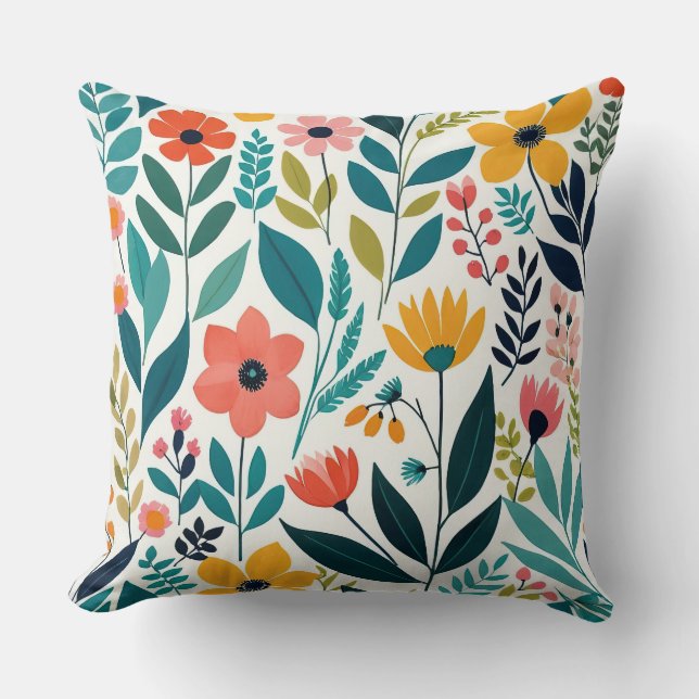 Bloei helder kussen (Voorkant)