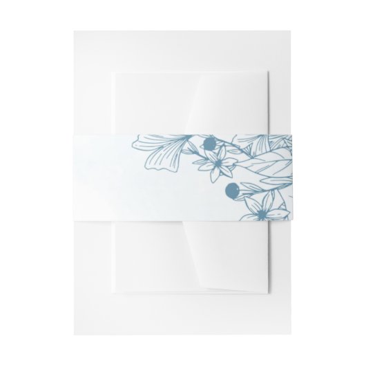 Bloei in de winter bruiloft uitnodigingen wikkel (Voorkant Voorbeeld)