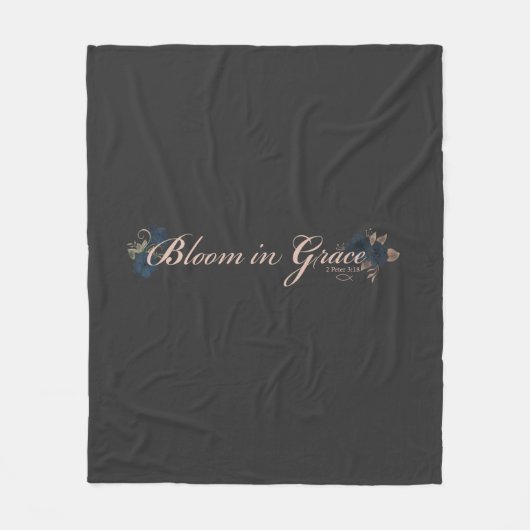 Bloei in genade fleece deken (Voorkant)