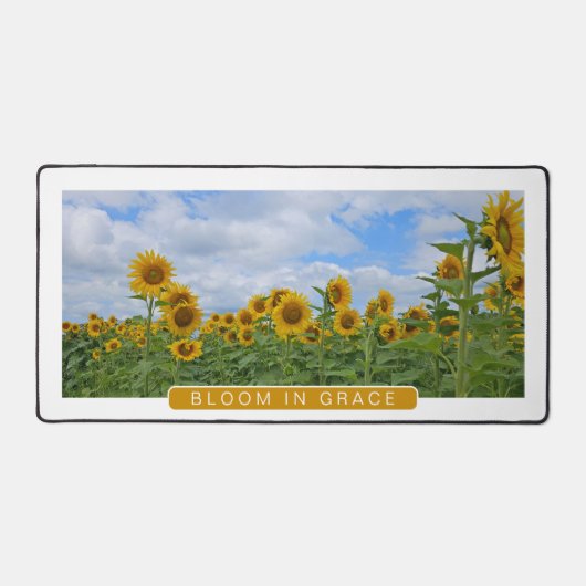 Bloei in Grace Veld van Zonnebloemen Bureaumat (Voorkant)