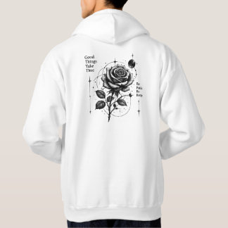Bloei in je eigen tijd Hemelroos Goth Hoodie