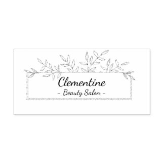 Bloei Kader Retouradres Stempel Elegant Persoon