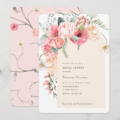 Bloei lente bloemen tuin thema chic bloemstuk kaart (Voorkant / Achterkant)