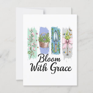 Bloei met Grace Garden Bloemenkunst Briefkaart