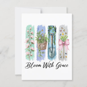 Bloei met Grace Garden Bloemenkunst Briefkaart