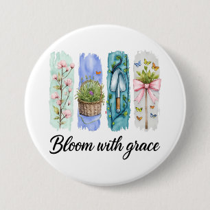 Bloei met Grace Garden Bloemenkunst Ronde Button 7,6 Cm